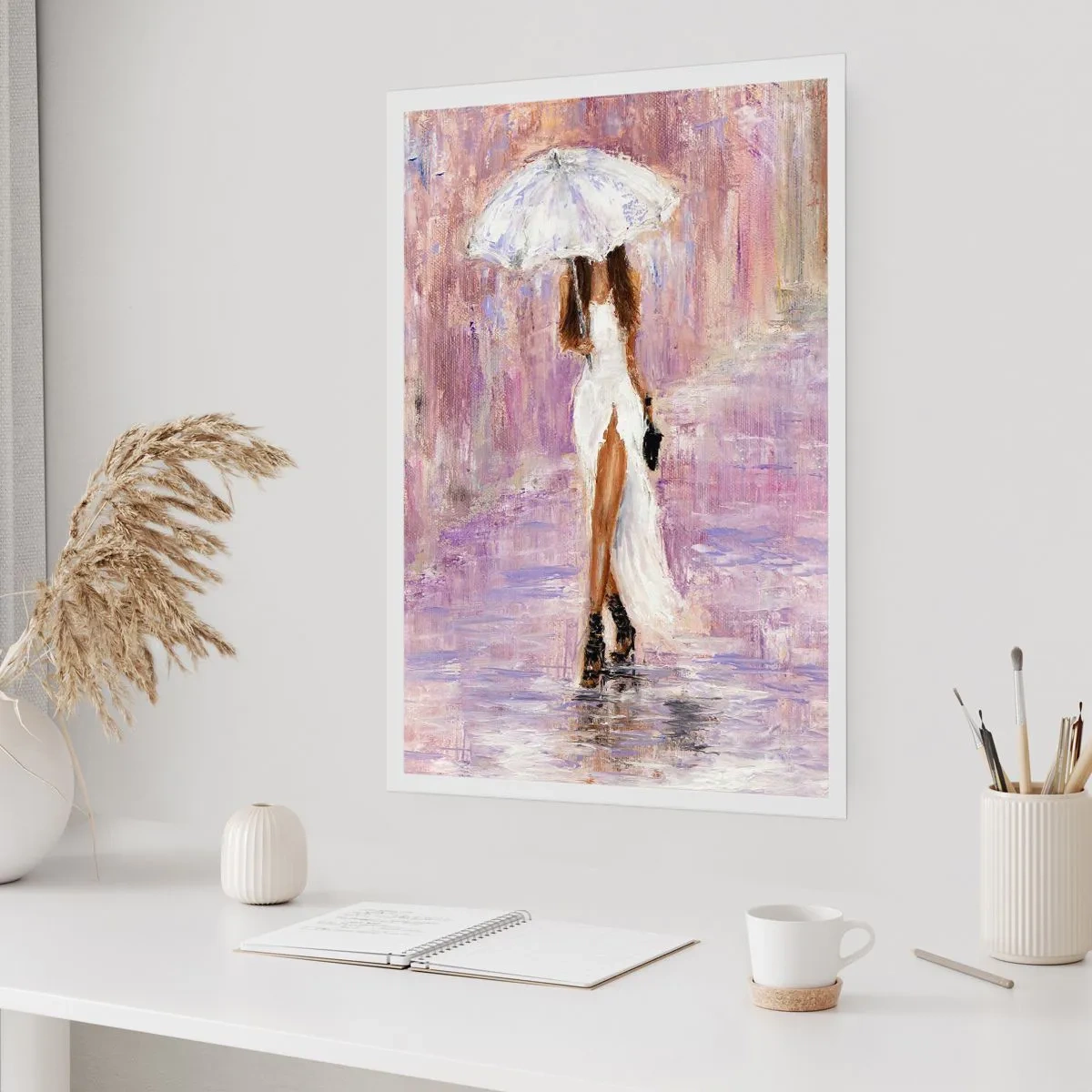 Plagát - V ľaliovom daždi - 70x100 cm