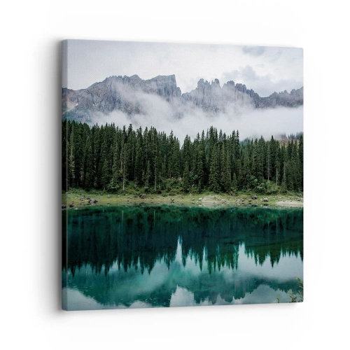 Obraz na plátne - Ticho, ticho, neprebuďme spiacu vodu…. - 30x30 cm