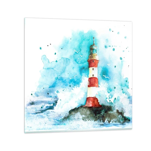 Obraz na skle - Jednota živlov - 50x50 cm