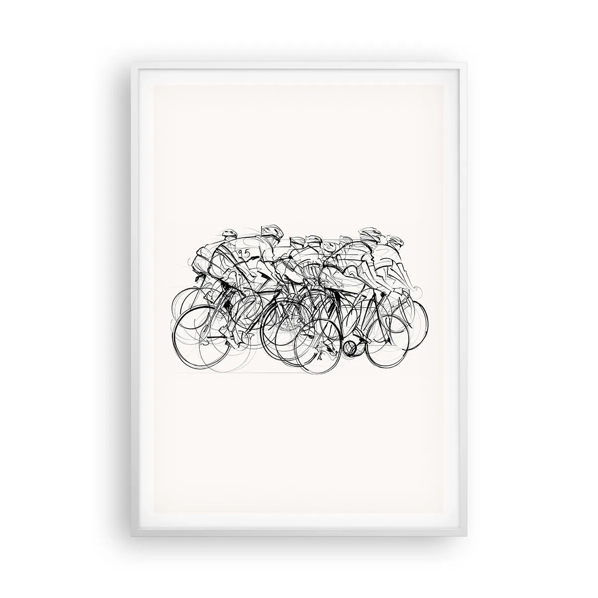 Plagát v bielom ráme - Spoločne v tíme - 70x100 cm