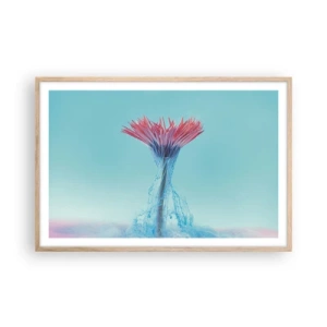 Plagát v ráme zo svetlého duba - V osviežujúcom objatí - 91x61 cm