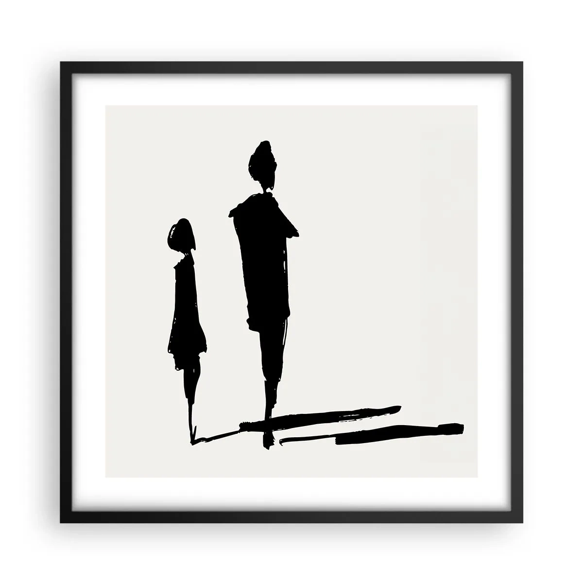 Plagát v čiernom ráme - Určite spolu? - 50x50 cm