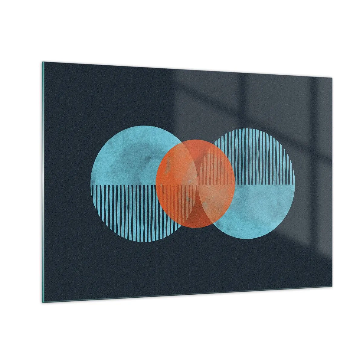 Obraz na skle - Symetrická kompozícia - 100x70 cm