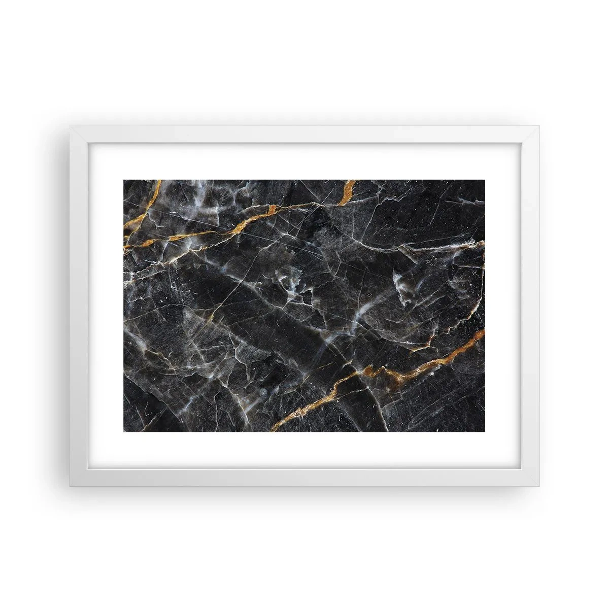 Plagát v bielom ráme - Vnútorný život kameňa - 40x30 cm
