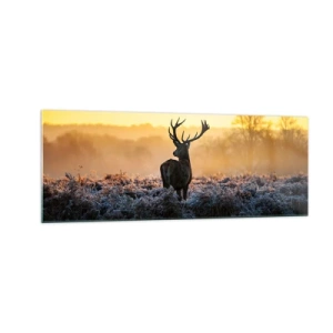 Obraz na skle - Korunovaný na svojom panstve - 140x50 cm