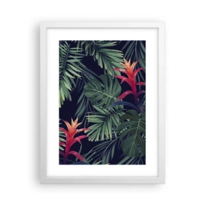 Plagát v bielom ráme - Vzplanúť v zelenom - 30x40 cm