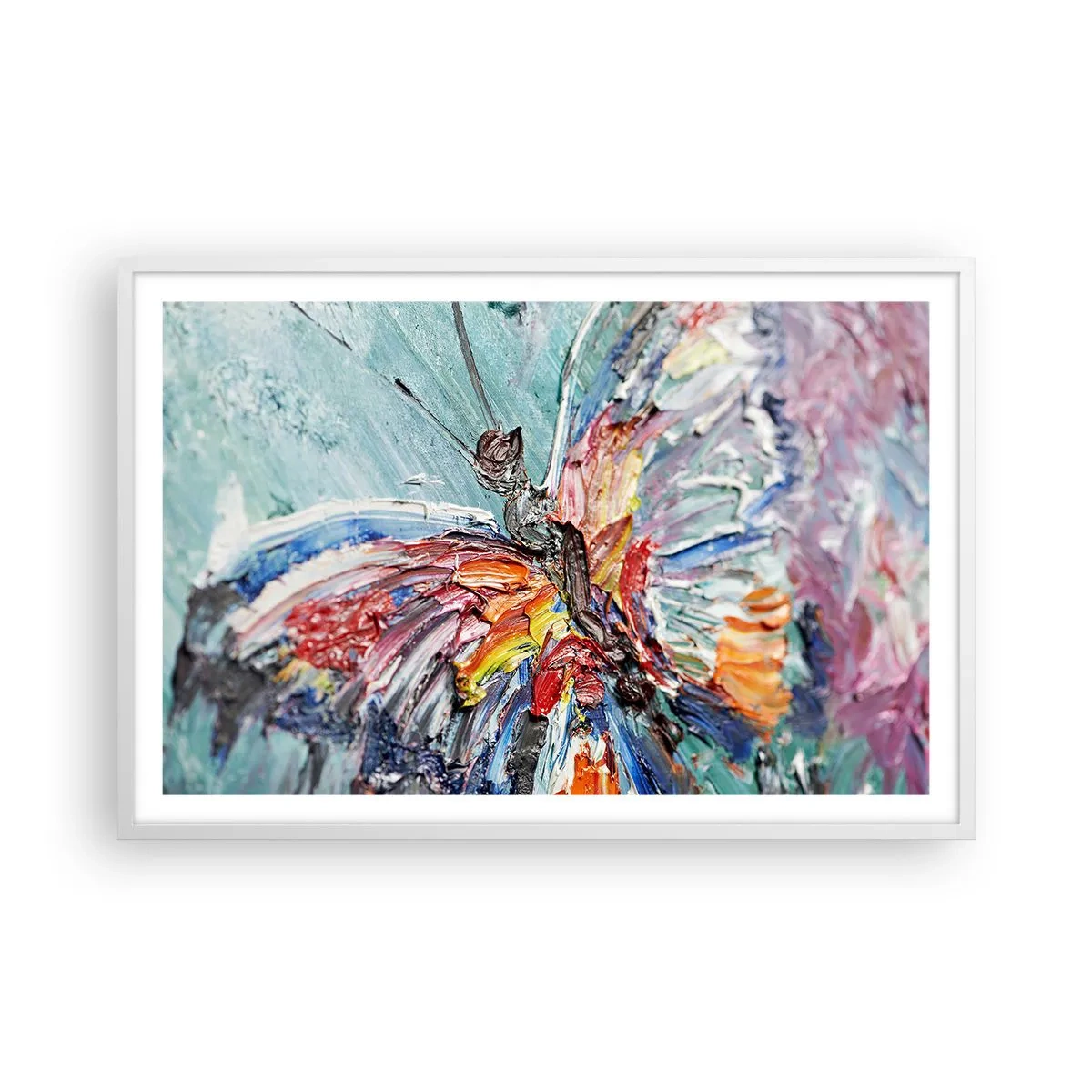 Plagát v bielom ráme - Namaľovaný prírodou - 91x61 cm