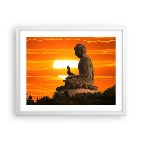 Plagát v bielom ráme - Bez strachu zo sveta - 50x40 cm