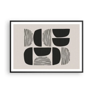 Plagát v čiernom ráme - Polovičaté sústavy - 100x70 cm