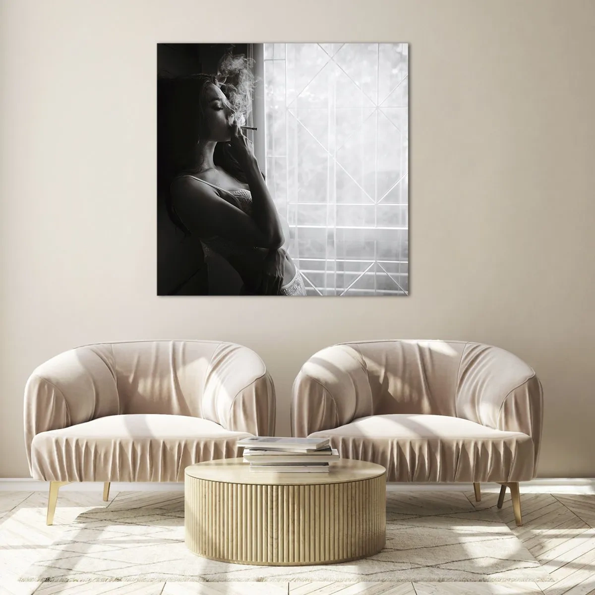 Obraz na skle - Zmyselný okamih - 30x30 cm