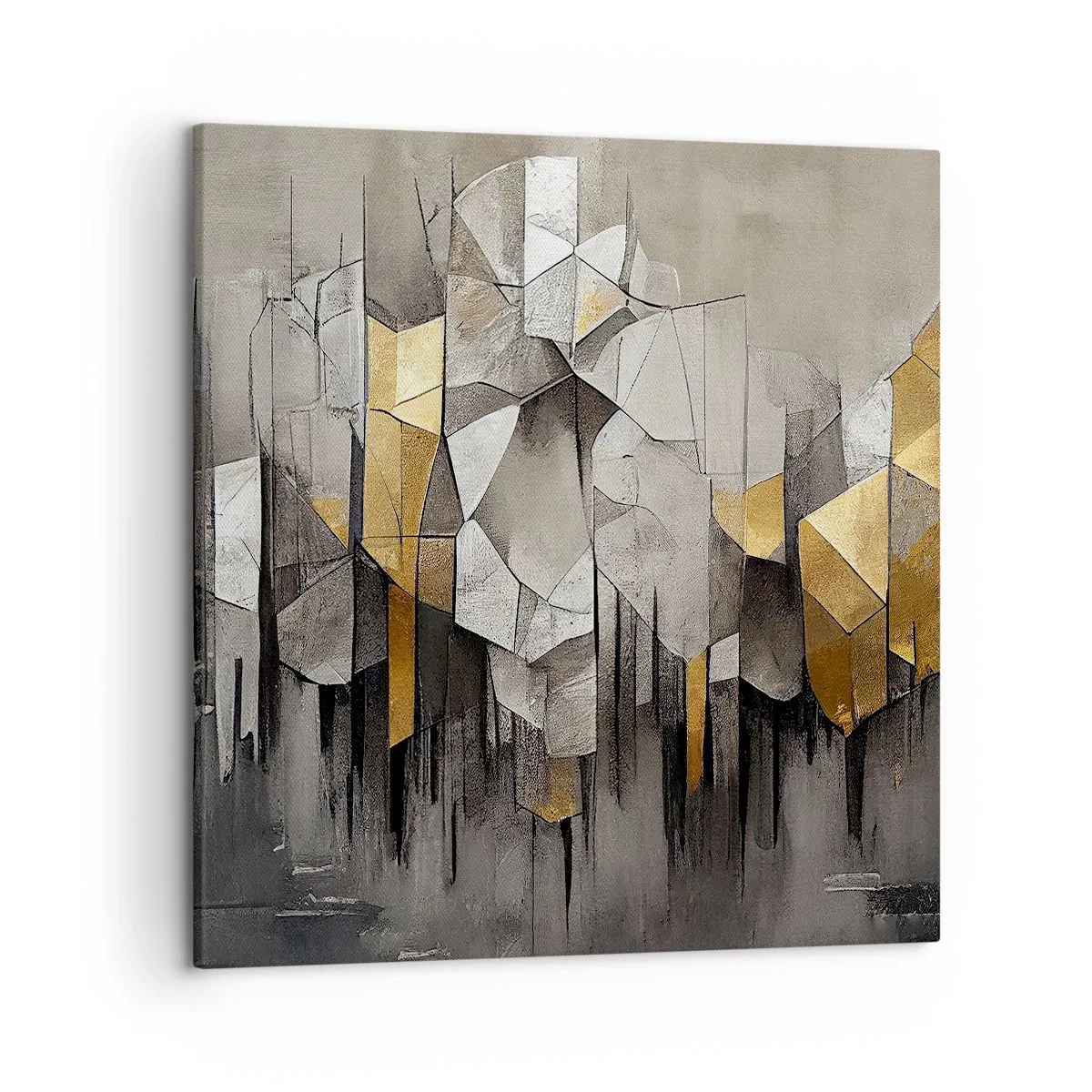 Obraz na plátne - Kompozícia z ľadu a svetla - 50x50 cm