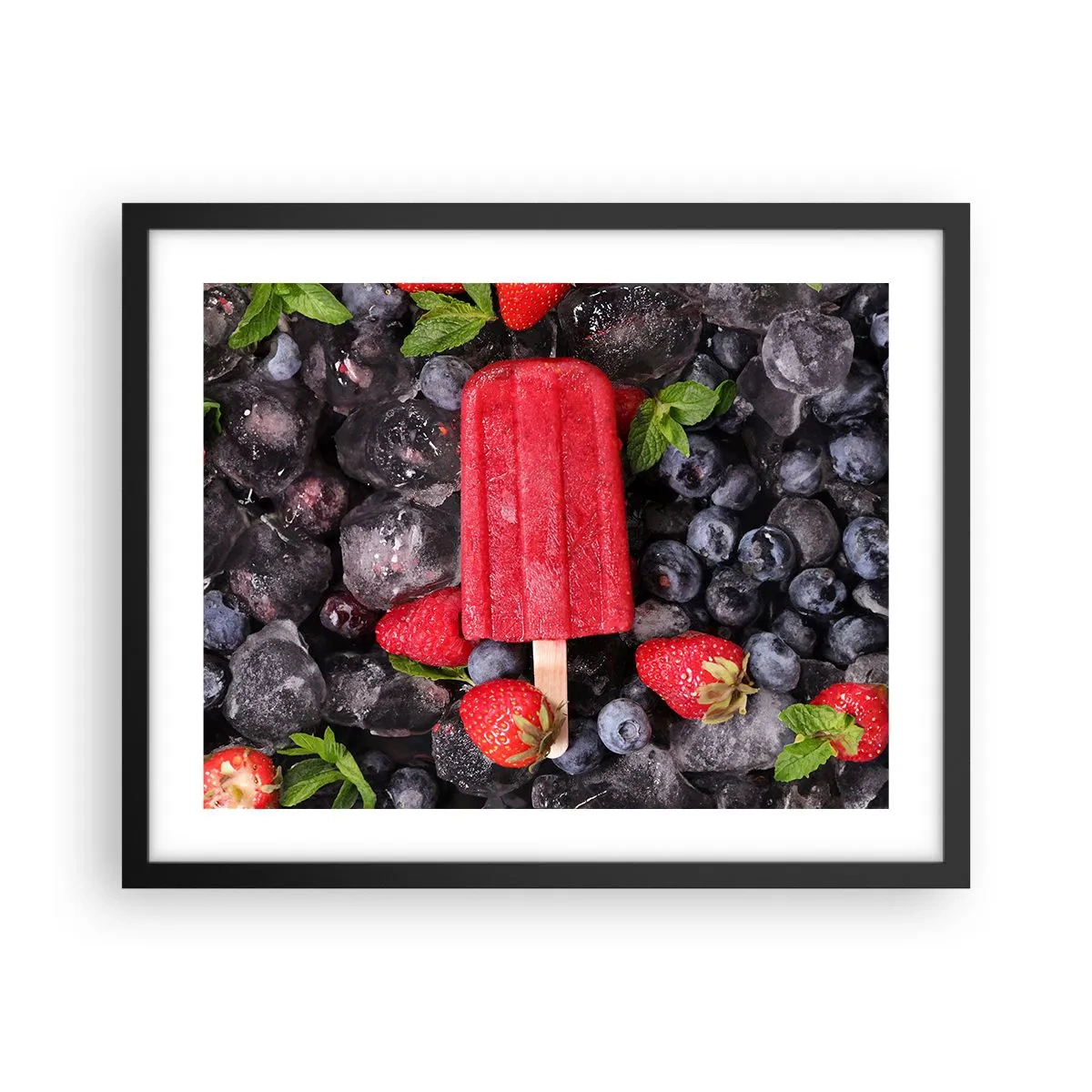 Plagát v čiernom ráme - Chuť horúceho leta - 50x40 cm