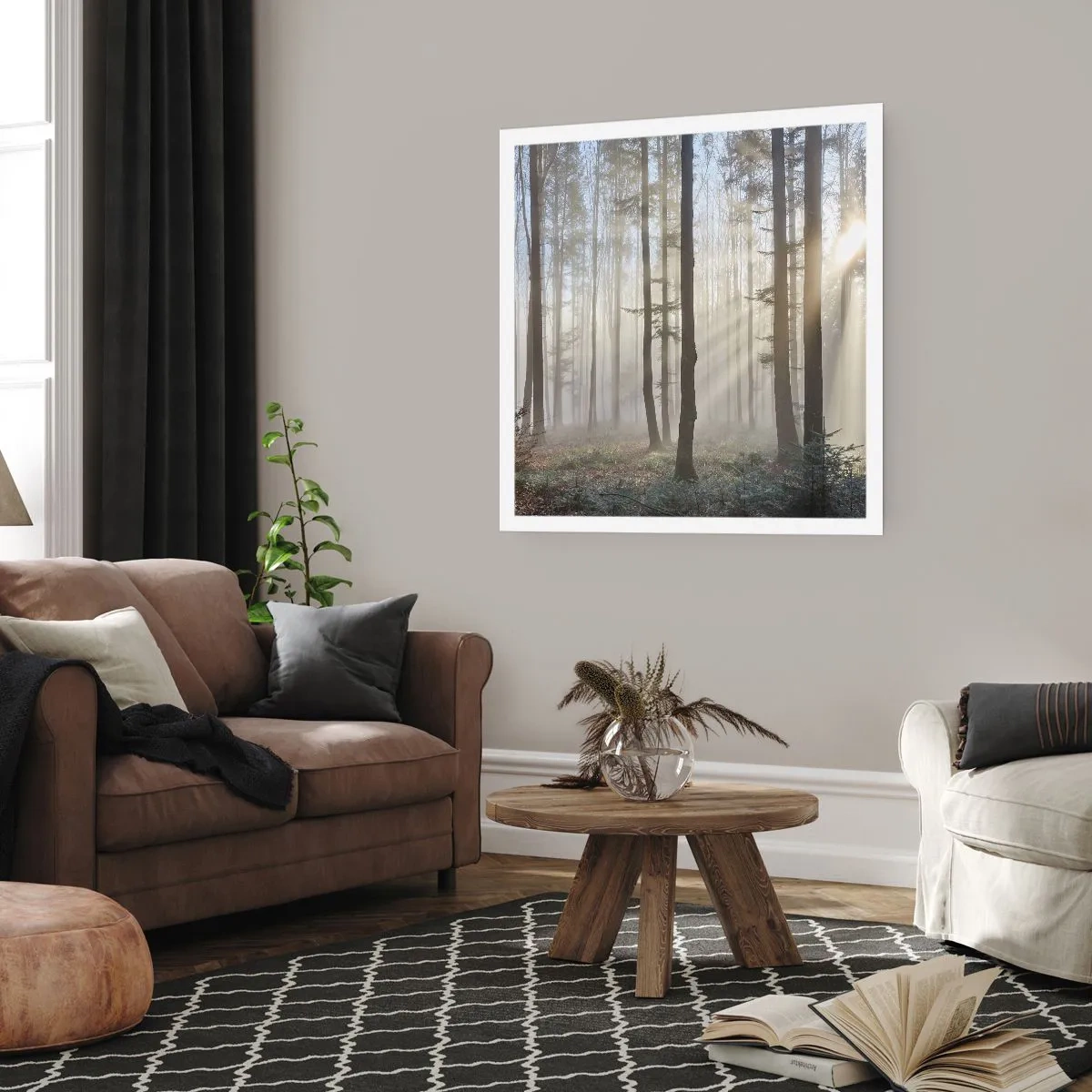 Plagát - Hmla sa tiež zobudila - 40x40 cm