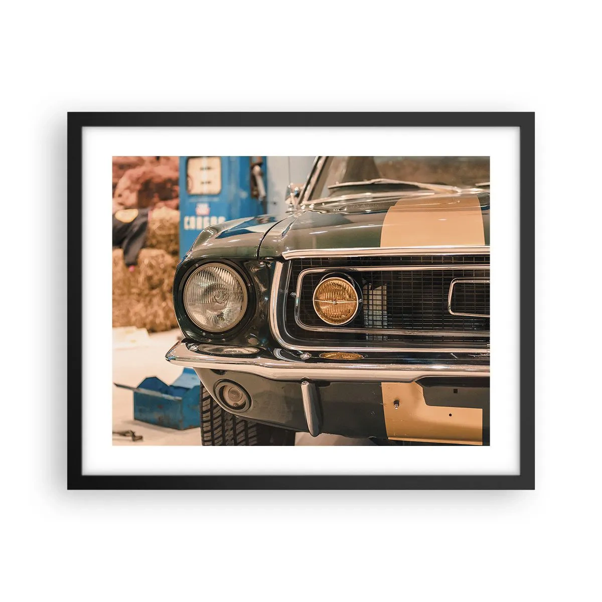 Plagát v čiernom ráme - Stretnutie s legendou - 50x40 cm