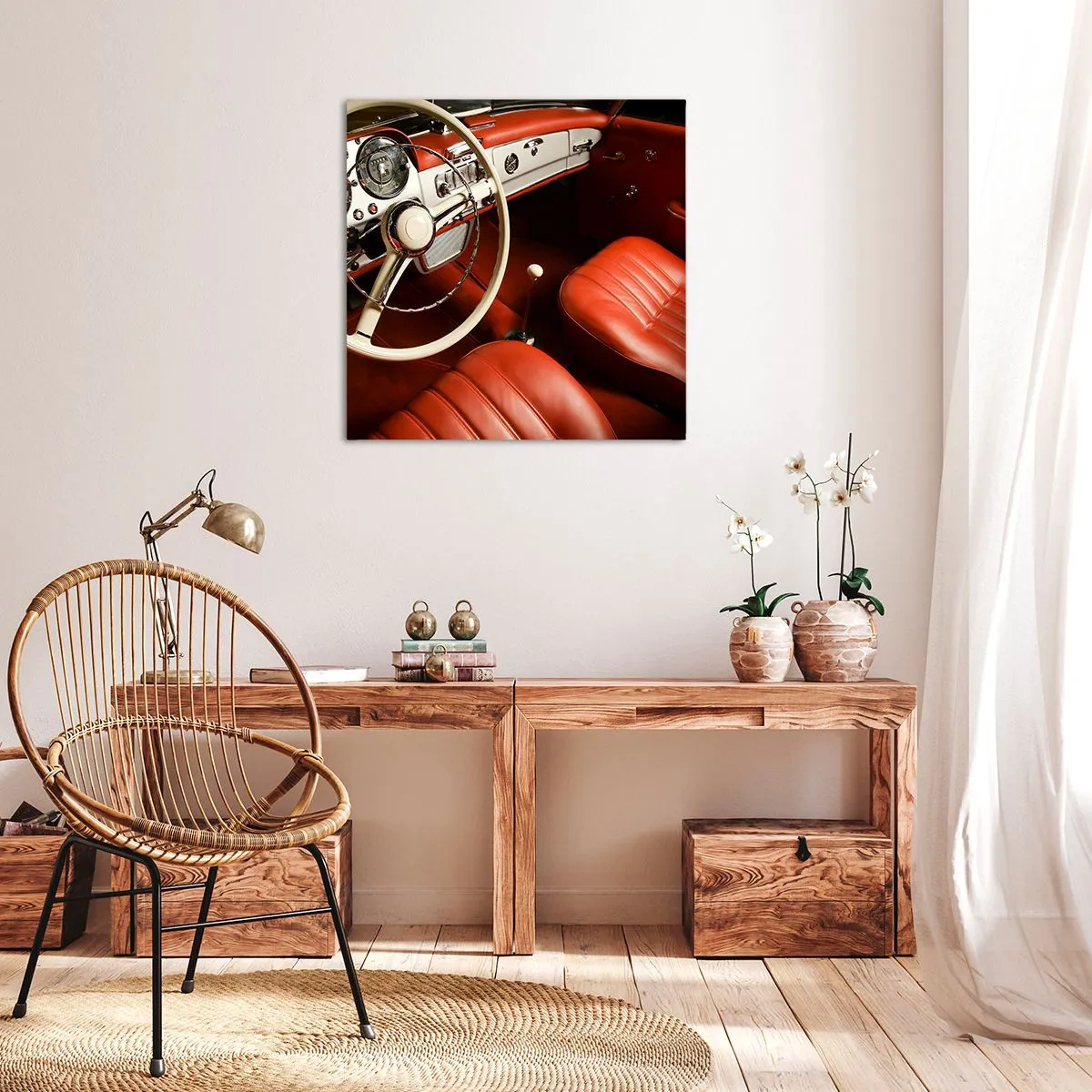Obraz na plátne - Luxus v štýle vintage - 70x70 cm