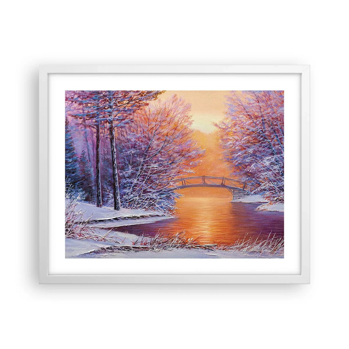 Plagát v bielom ráme - Stretneme sa tu - 50x40 cm