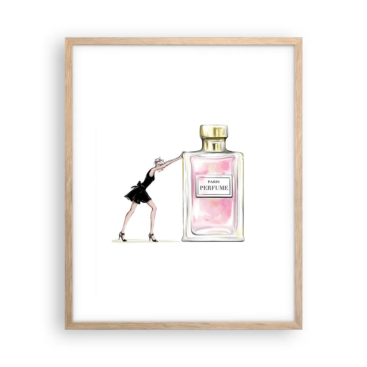 Plagát v ráme zo svetlého duba - Podstata ženskosti - 40x50 cm