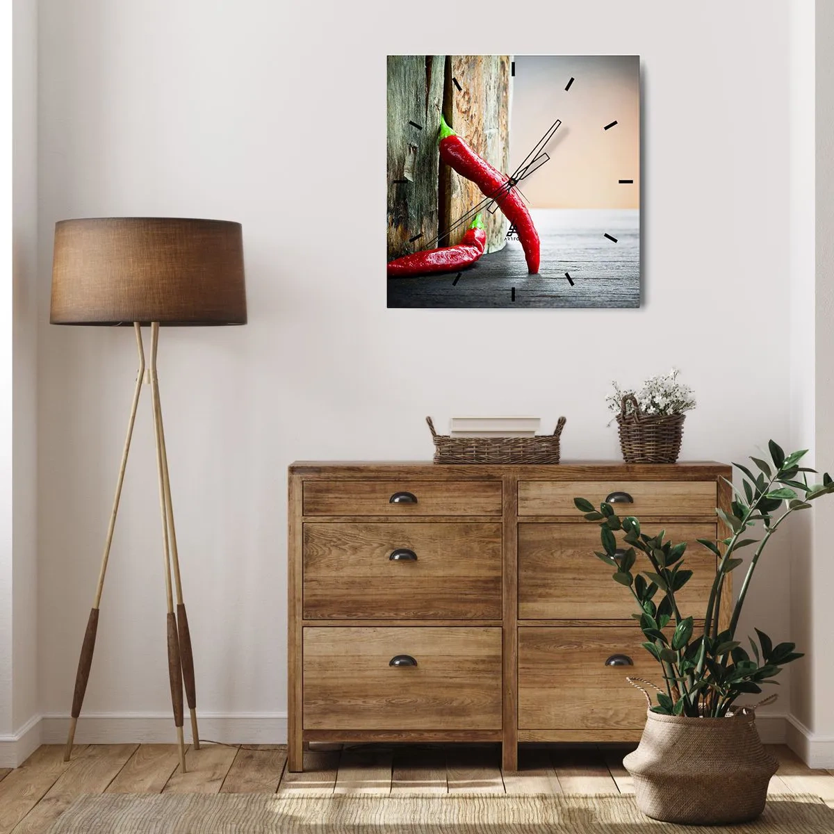 Nástenné hodiny - Red hot chili peppers - 40x40 cm