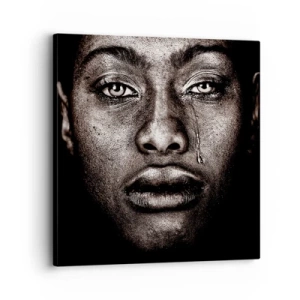 Obraz na plátne - Jedna slza - 30x30 cm