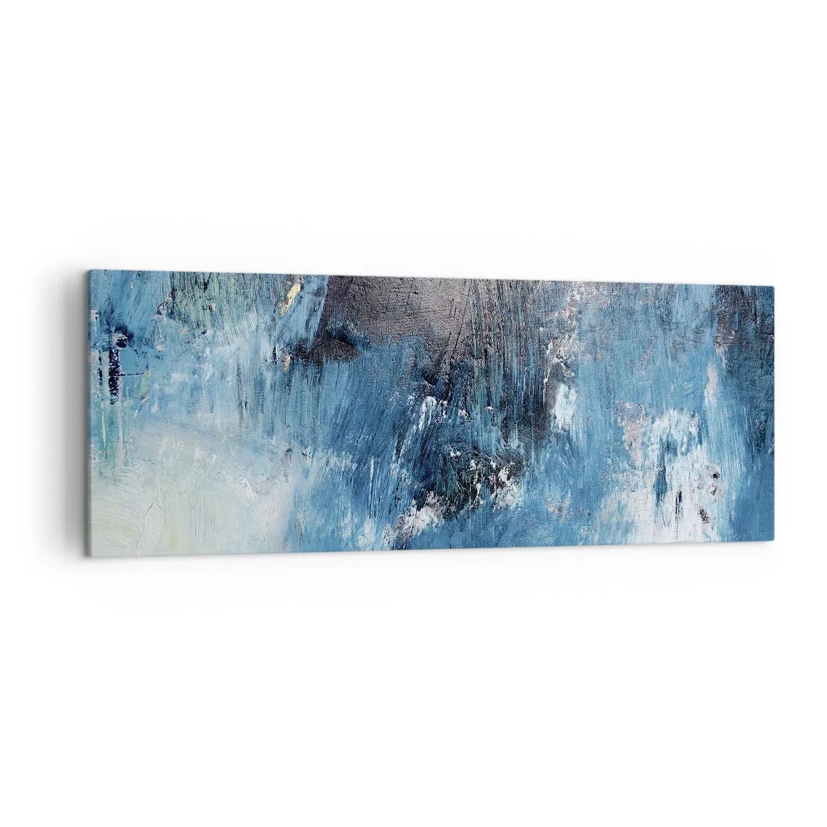 Obraz na plátne - Rapsódia v modrom - 140x50 cm