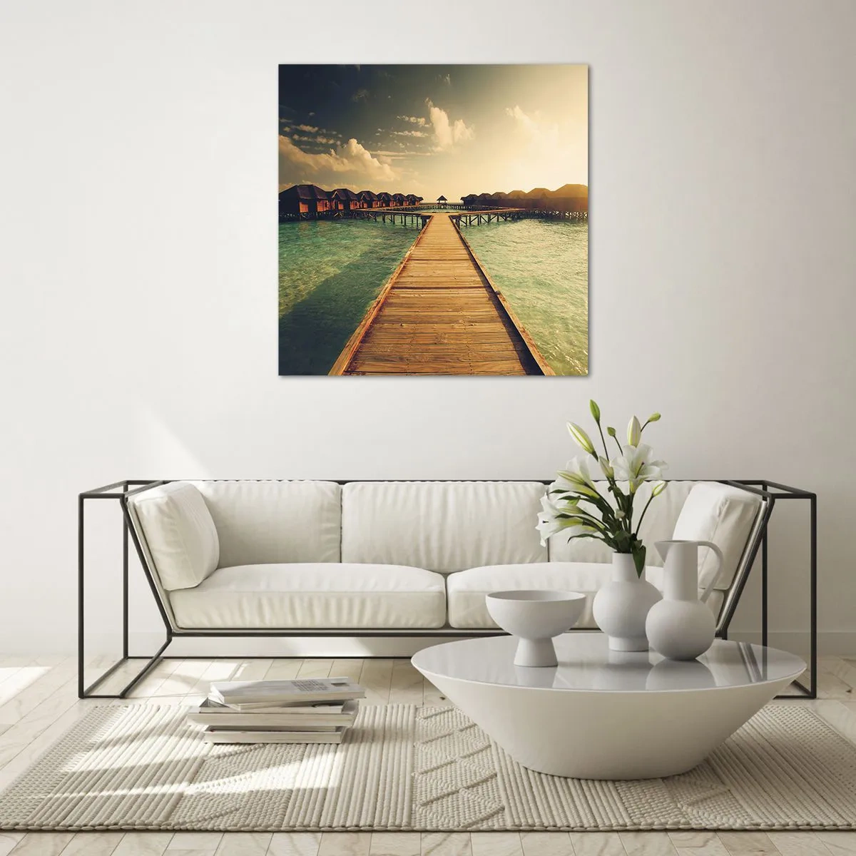 Obraz na skle - Vrelé pozvanie - 70x70 cm