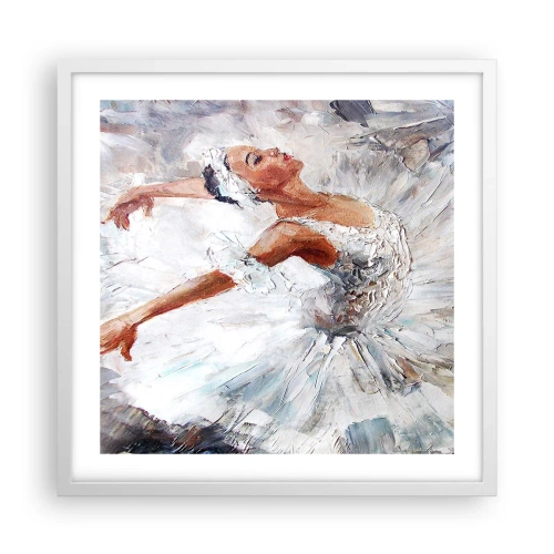 Plagát v bielom ráme - Jemná a ľahká ako tyl - 50x50 cm