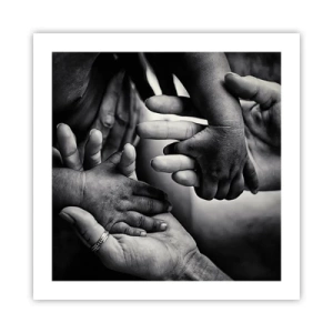 Plagát - Byť človekom - 50x50 cm