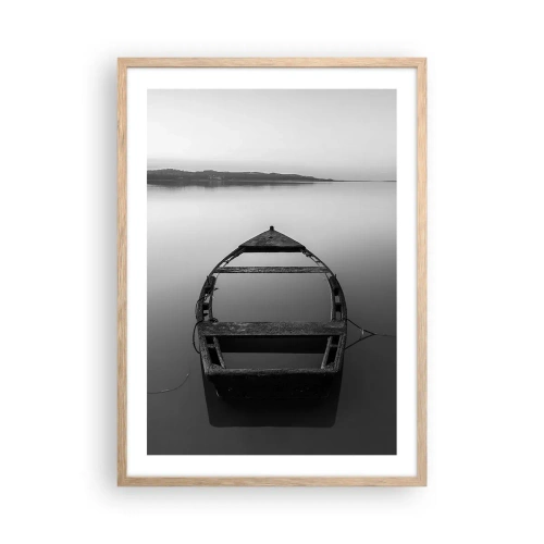 Plagát v ráme zo svetlého duba - Túžba a melanchólia - 50x70 cm