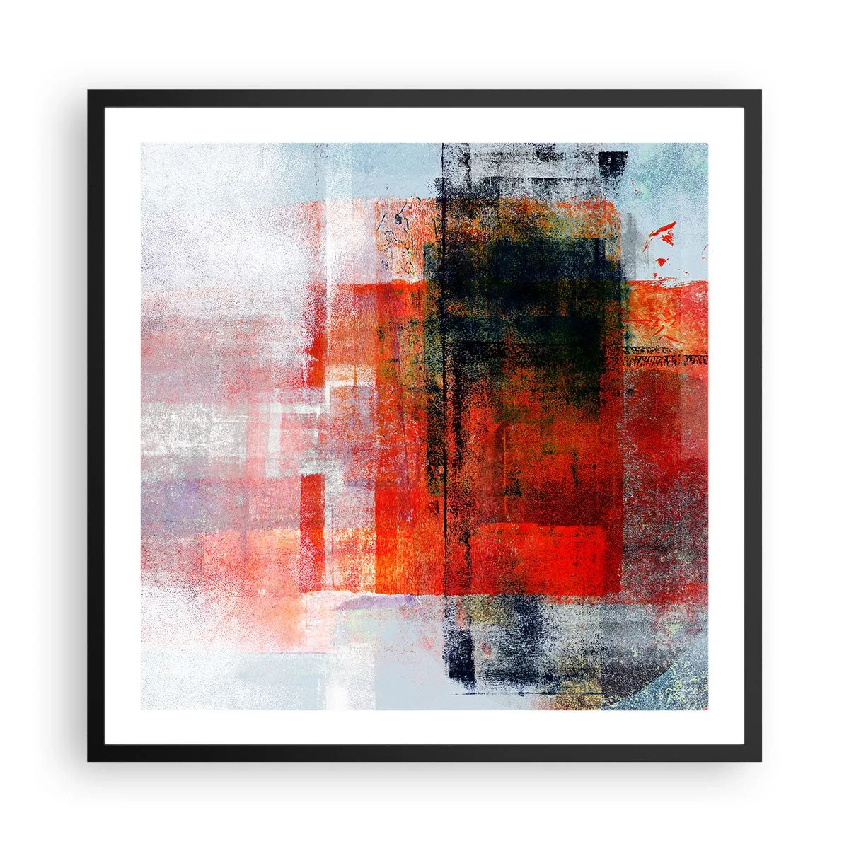 Plagát v čiernom ráme - Žiariaca kompozícia - 60x60 cm