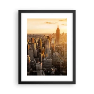 Plagát v čiernom ráme - Rast na slnku - 30x40 cm