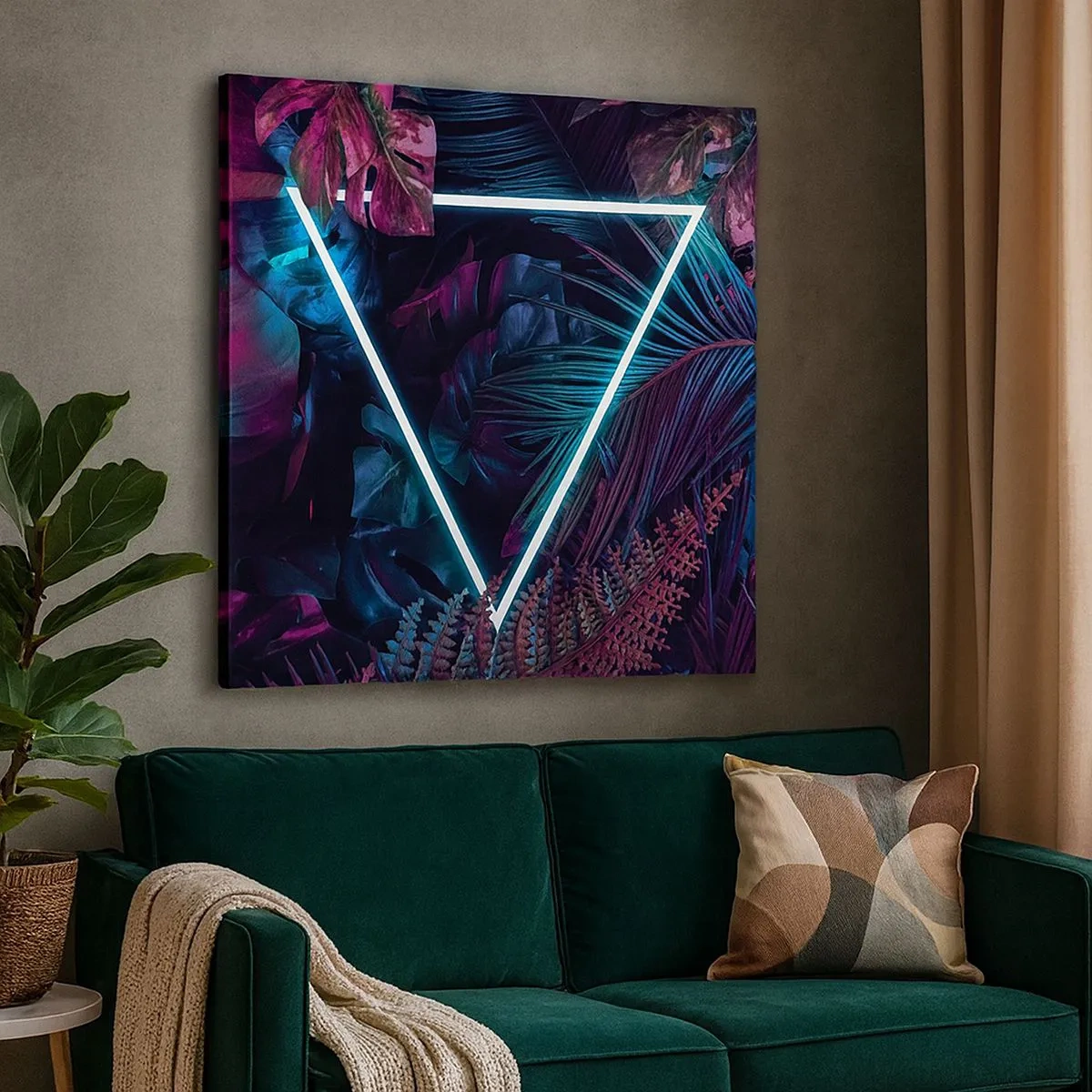 Obraz na plátne - Záhrada v disco štýle - 30x30 cm