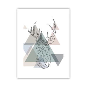 Plagát - V geometrickom lese - 30x40 cm