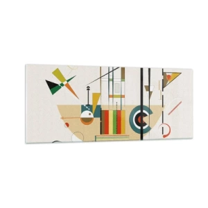 Obraz na skle - A svet sa smeje - 100x40 cm