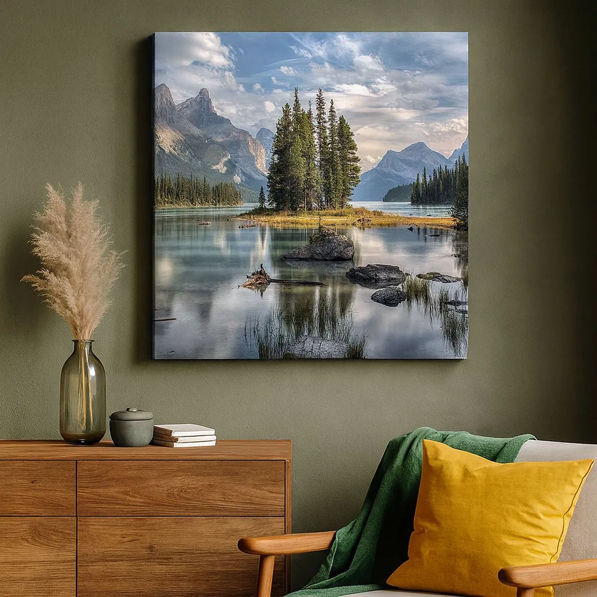 Obraz na plátne - Pri veľkej a čistej vode… - 30x30 cm