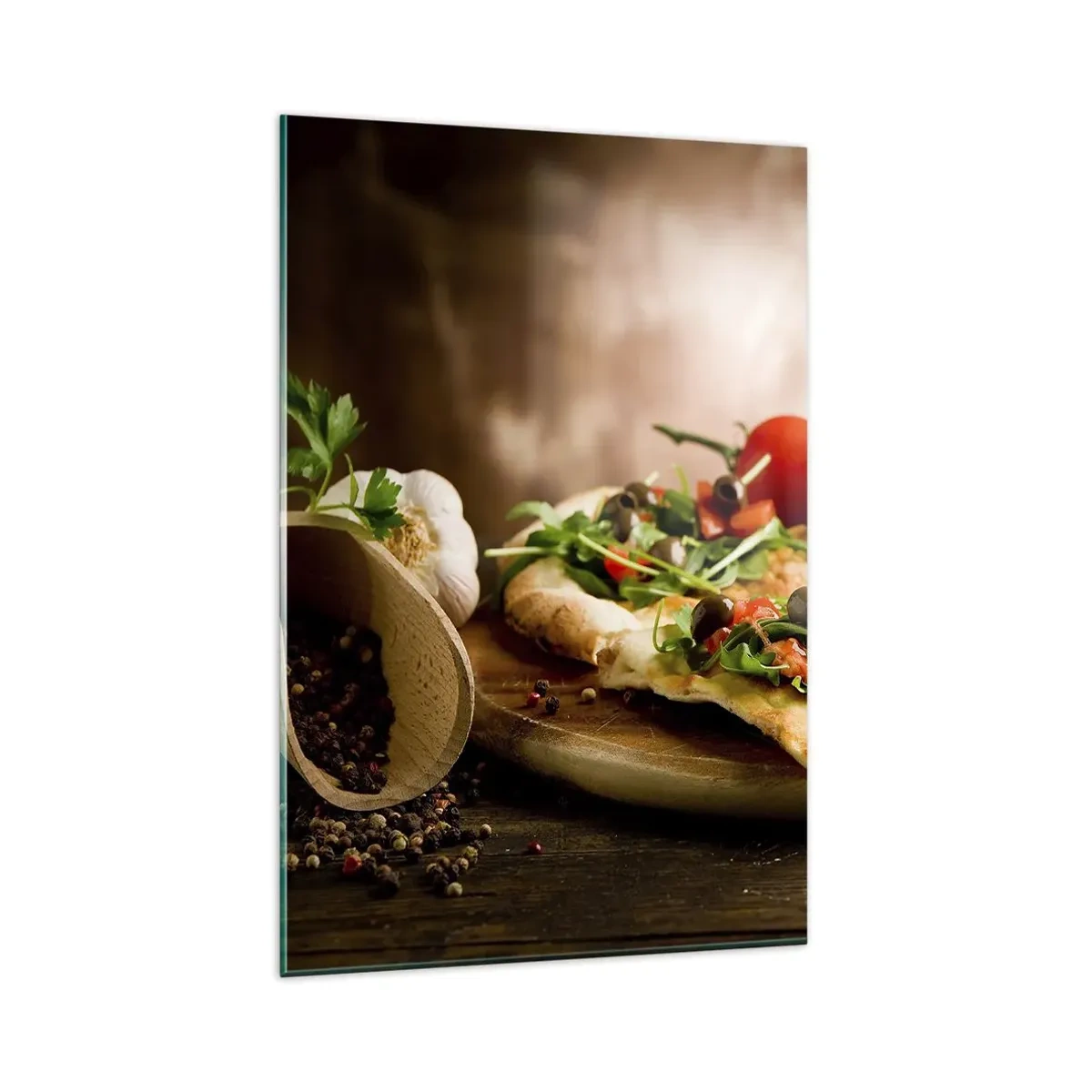 Obraz na skle - Priamo z pece a zo záhrady - 80x120 cm