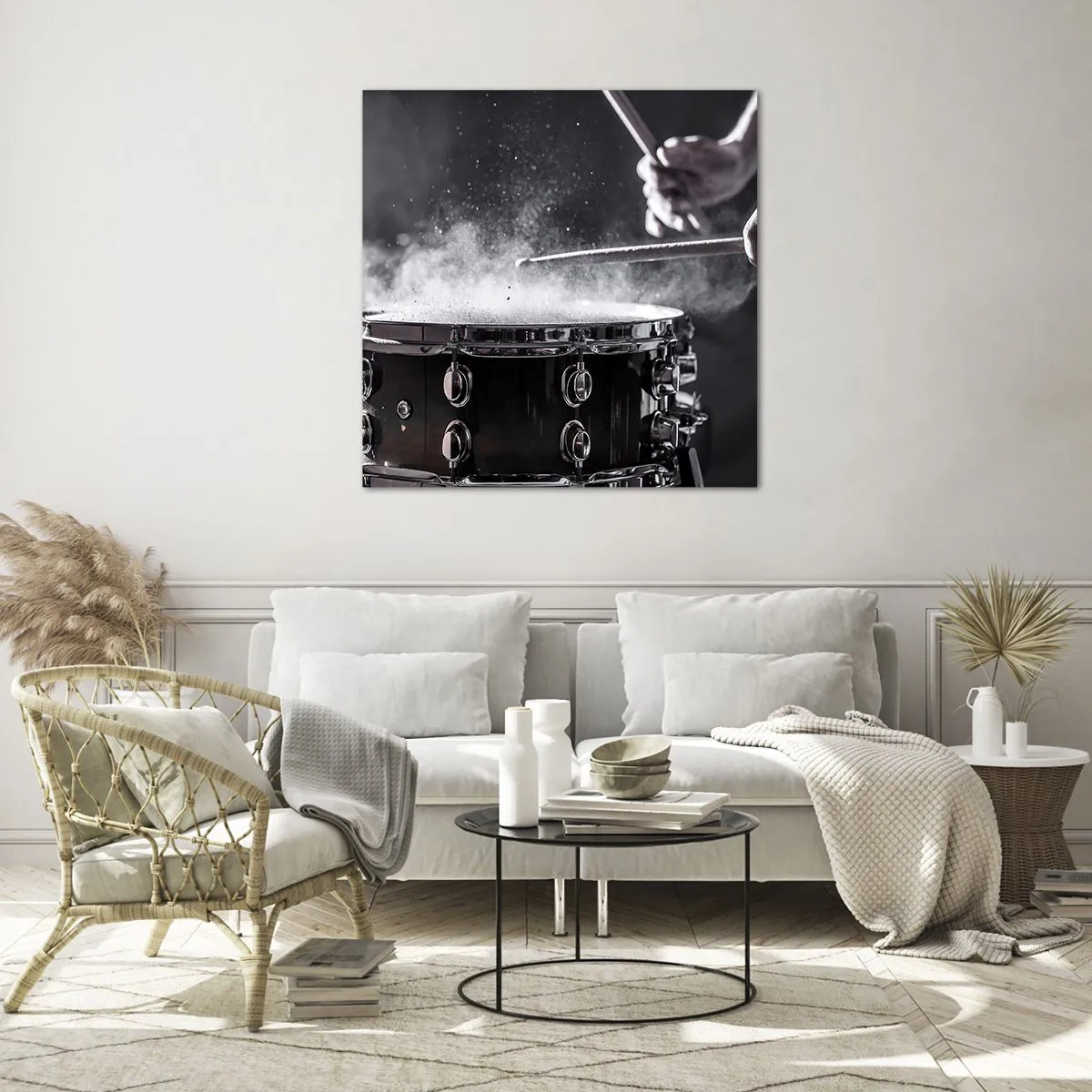 Obraz na skle - Pulz hudby - 60x60 cm