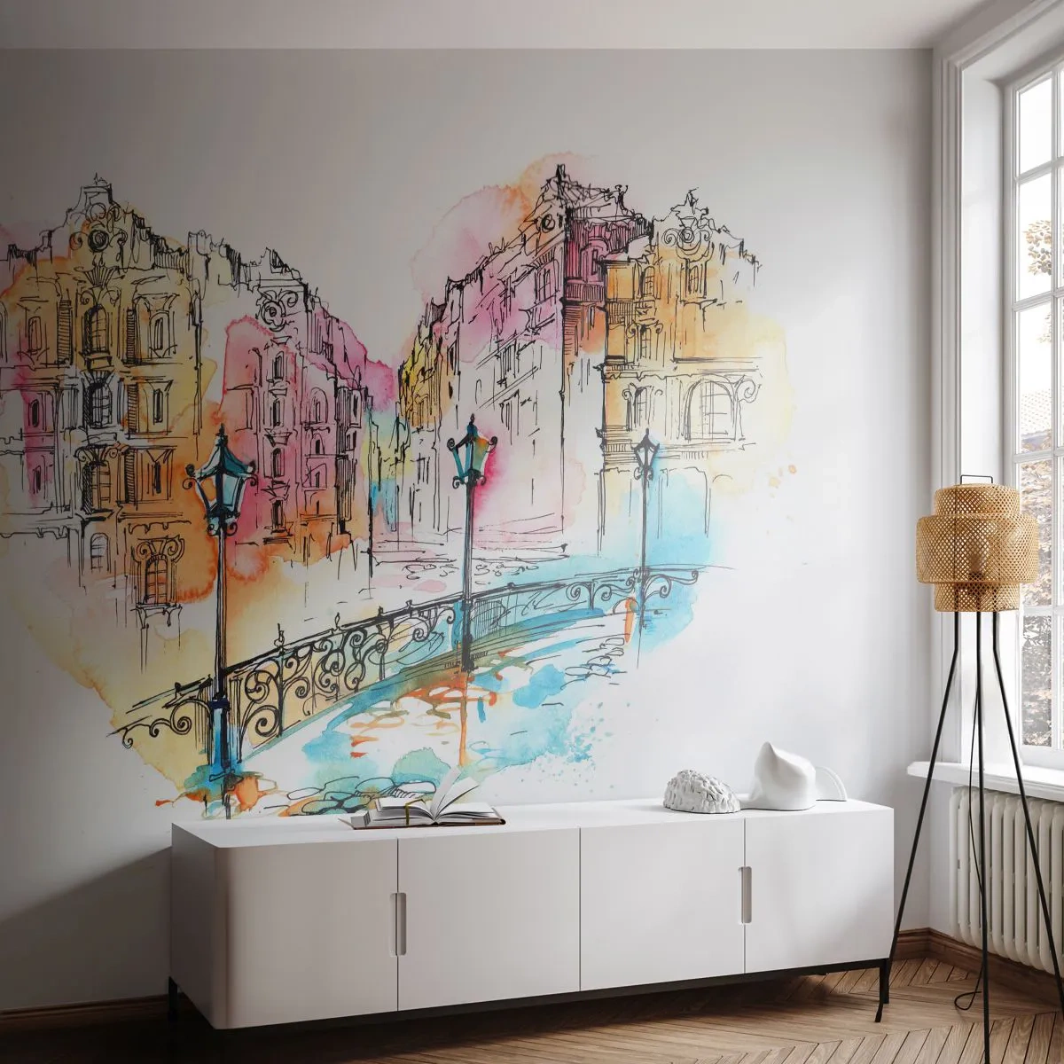 Fototapeta Premium Canvas - Srdce mesta - Mesto, Architektúra, Most - 300x210 cm