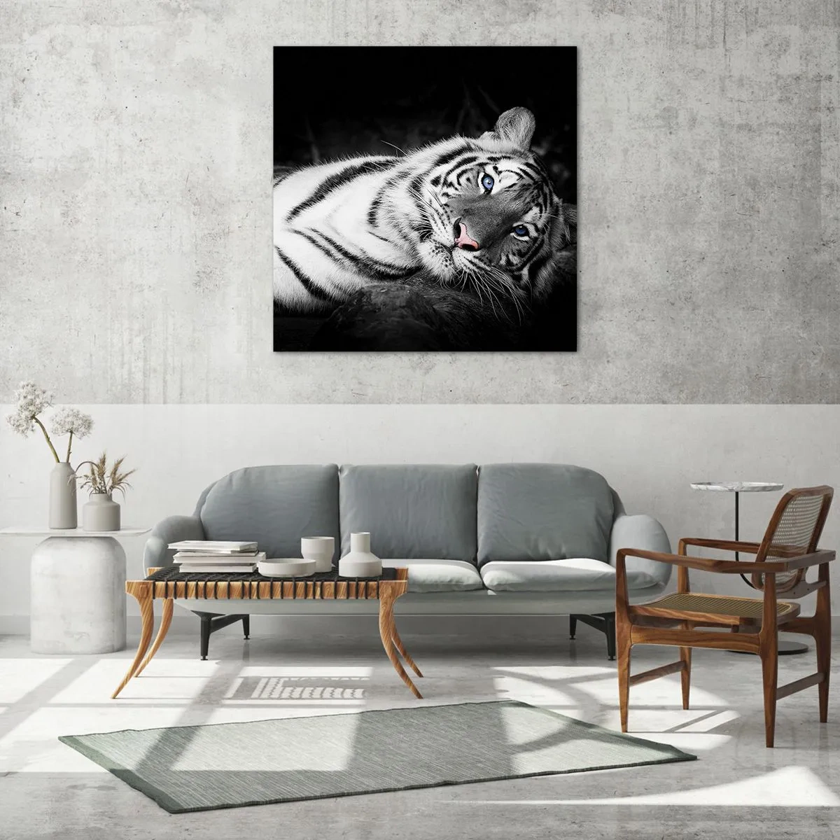 Obraz na skle - Divočina a pokoj - 70x70 cm