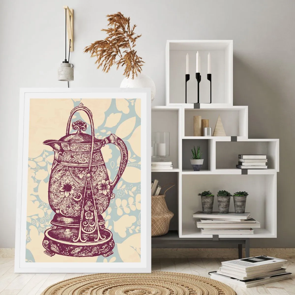 Plagát v bielom ráme - Krása všedného dňa - 70x100 cm