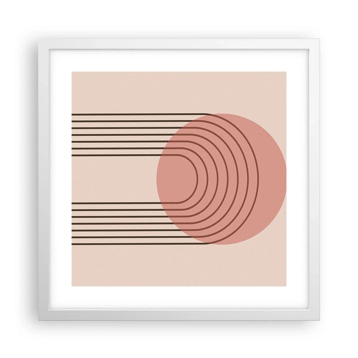 Plagát v bielom ráme - Neodolateľná príťažlivosť - 40x40 cm