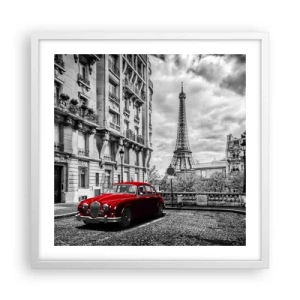 Plagát v bielom ráme - Dravec v meste - 50x50 cm