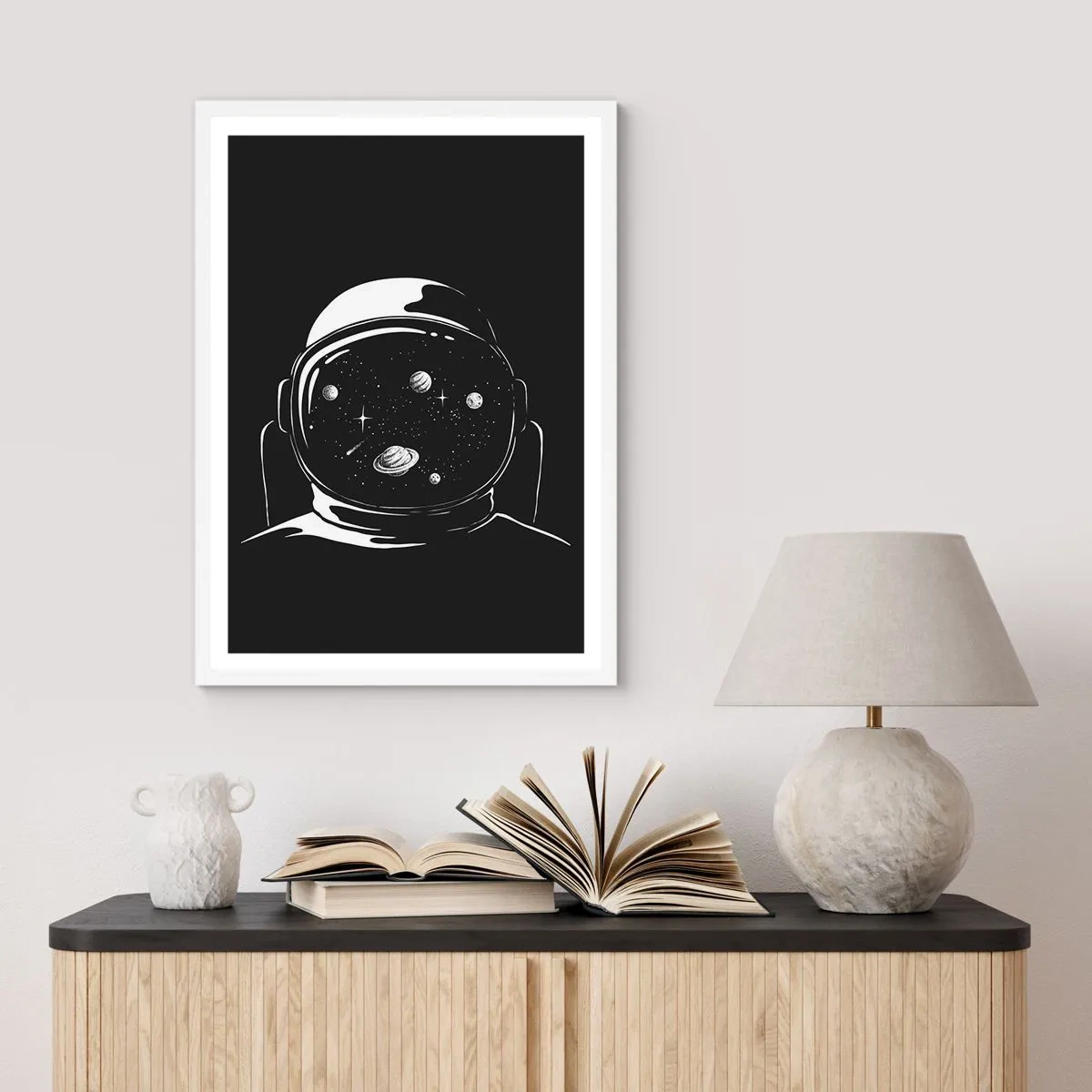 Plagát v bielom ráme - Skvelý výhľad - 50x70 cm