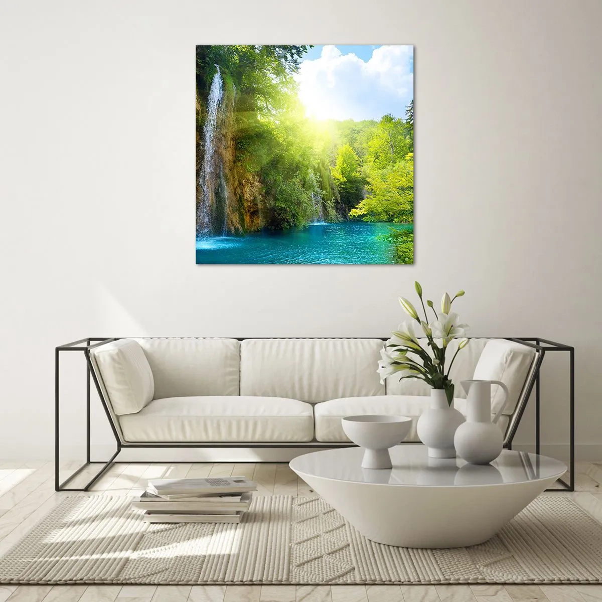 Obraz na skle - To musí byť Eden - 70x70 cm