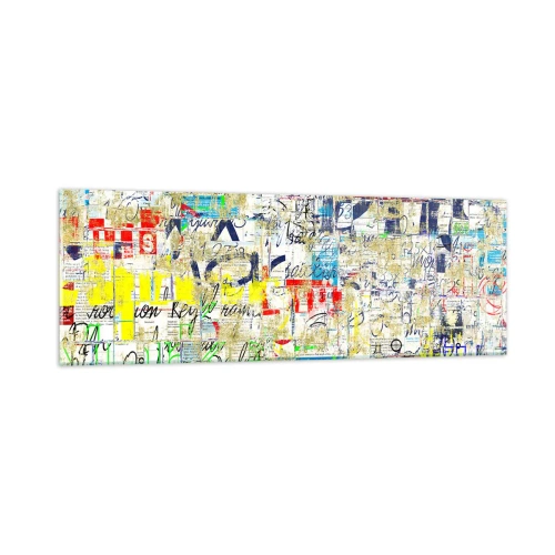 Obraz na skle - Proste poteší oči - 90x30 cm