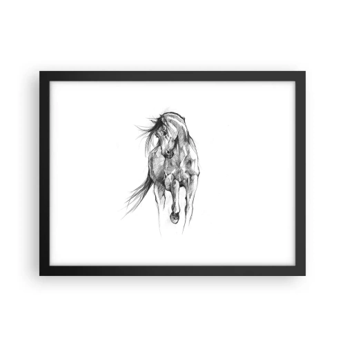 Plagát v čiernom ráme - V ladnom kluse - 40x30 cm