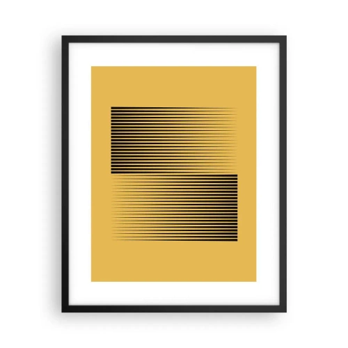 Plagát v čiernom ráme - Štvorec protikladov - 40x50 cm