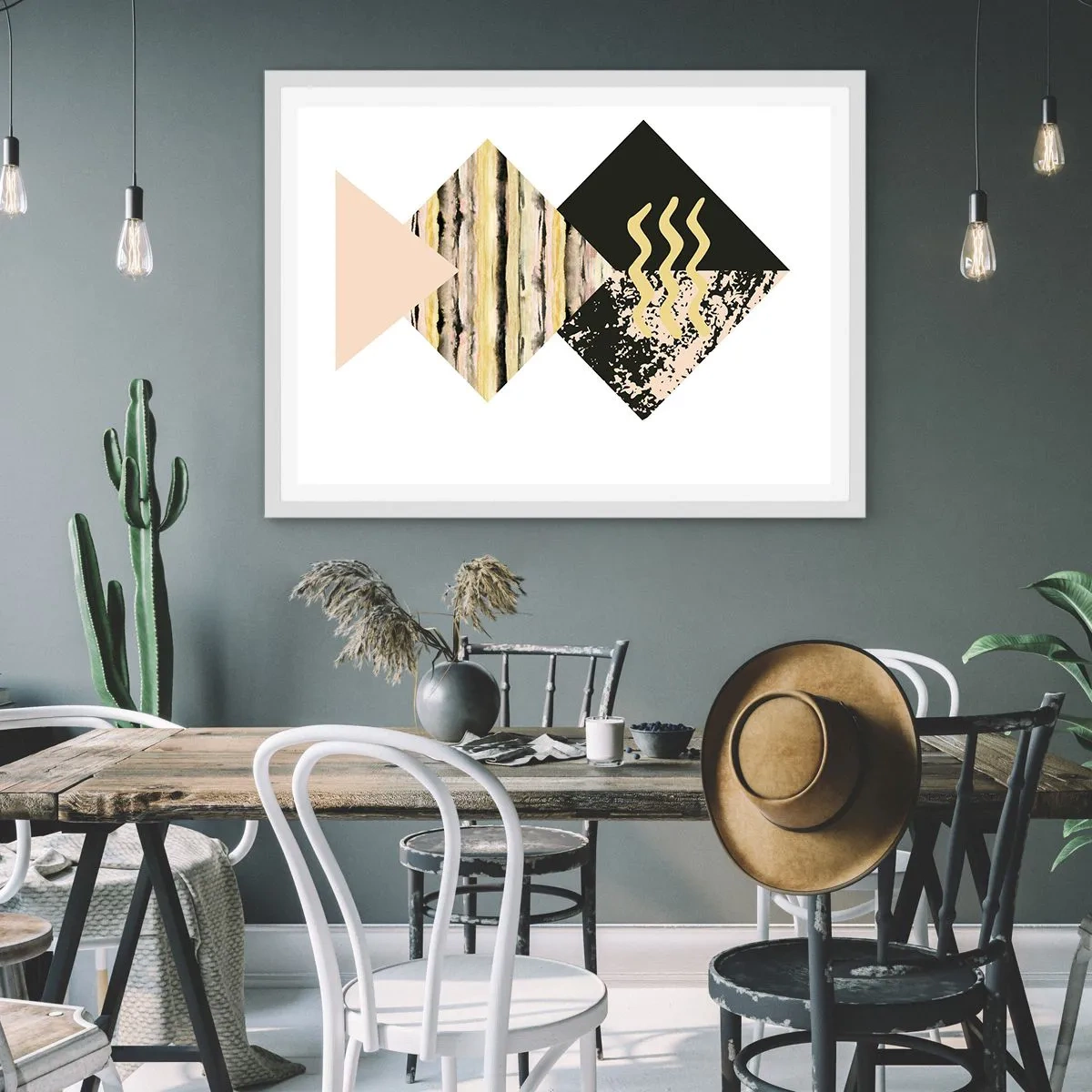 Plagát v bielom ráme - Nie je to tak jednoduché - 40x30 cm