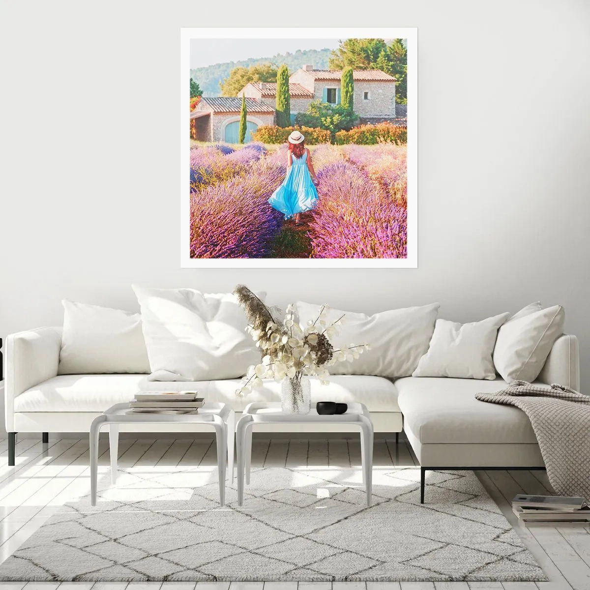 Plagát - Levanduľové dievča - 60x60 cm