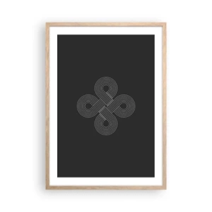 Plagát v ráme zo svetlého duba - V keltskom duchu - 50x70 cm