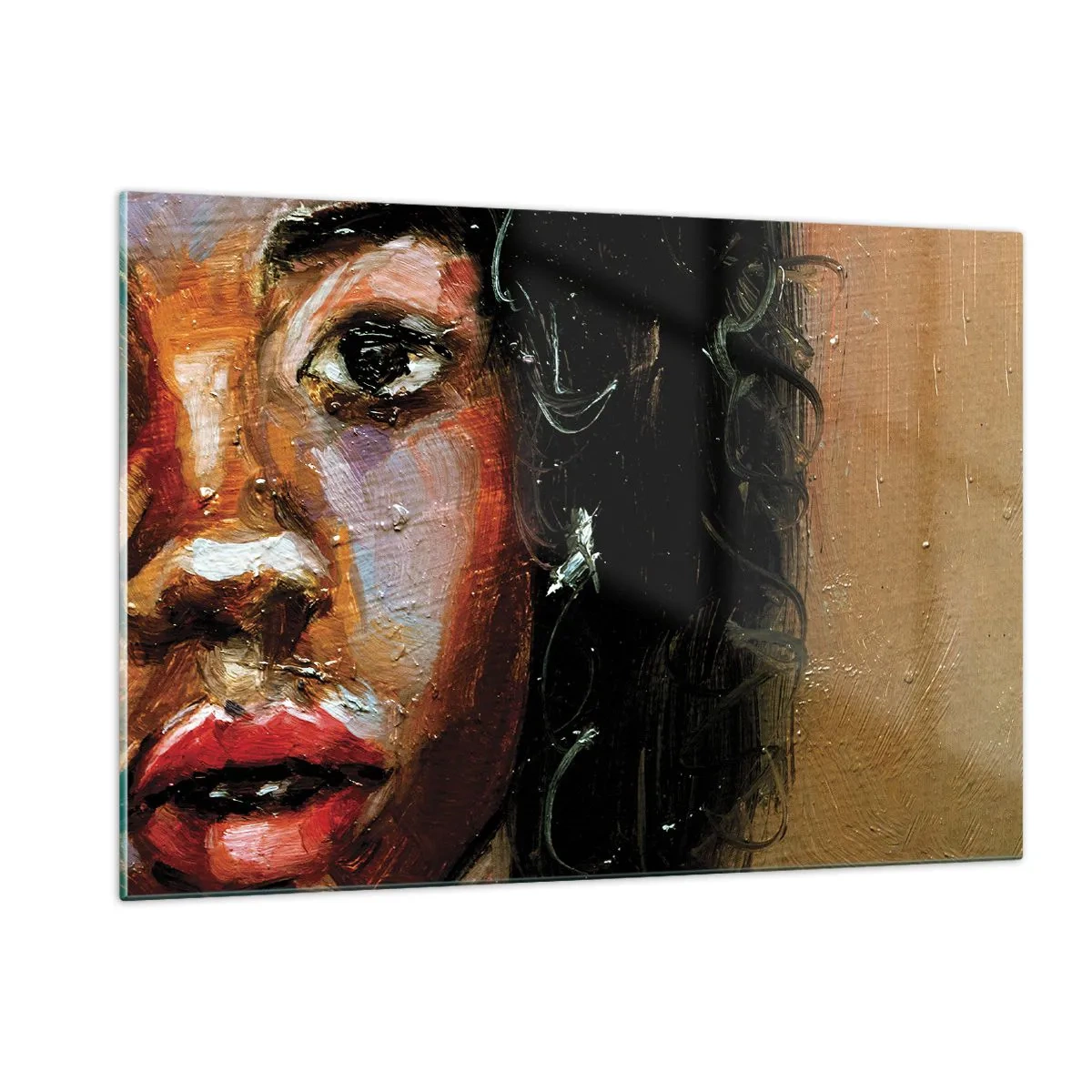 Obraz na skle - Čierna a jas - 120x80 cm